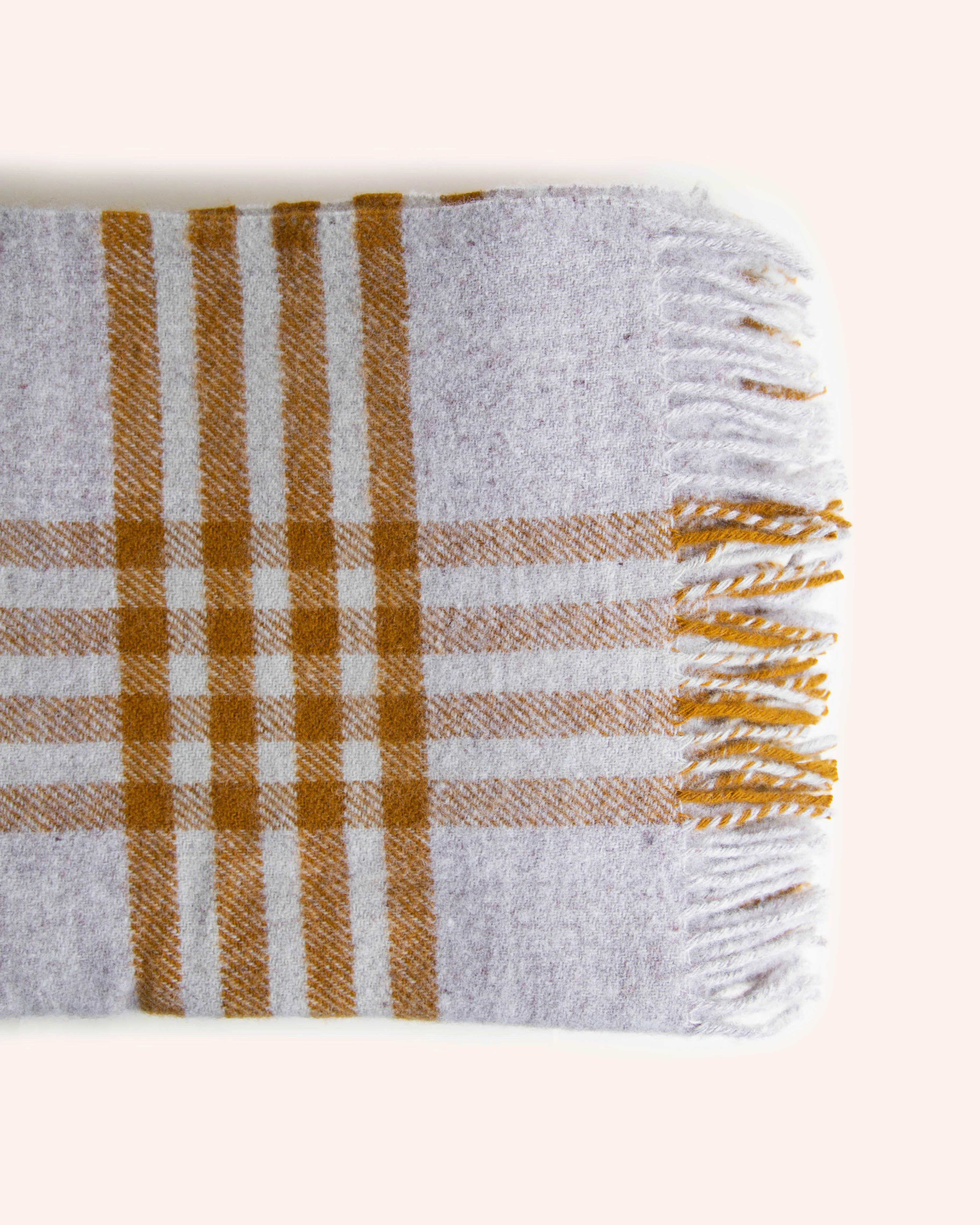 Hex Check English Mustard Throw - Image 4