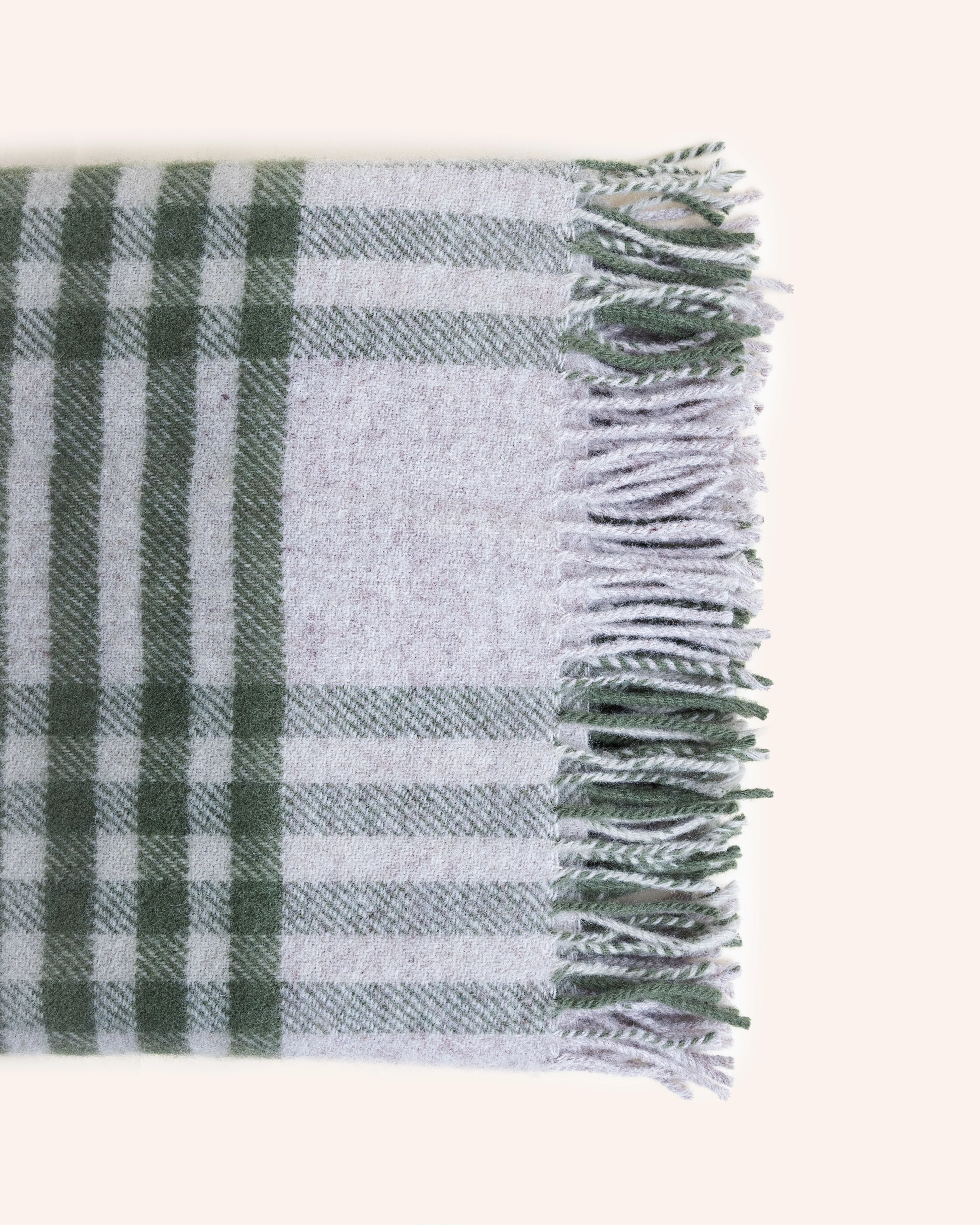 Hex Check Olive Throw - Image 4