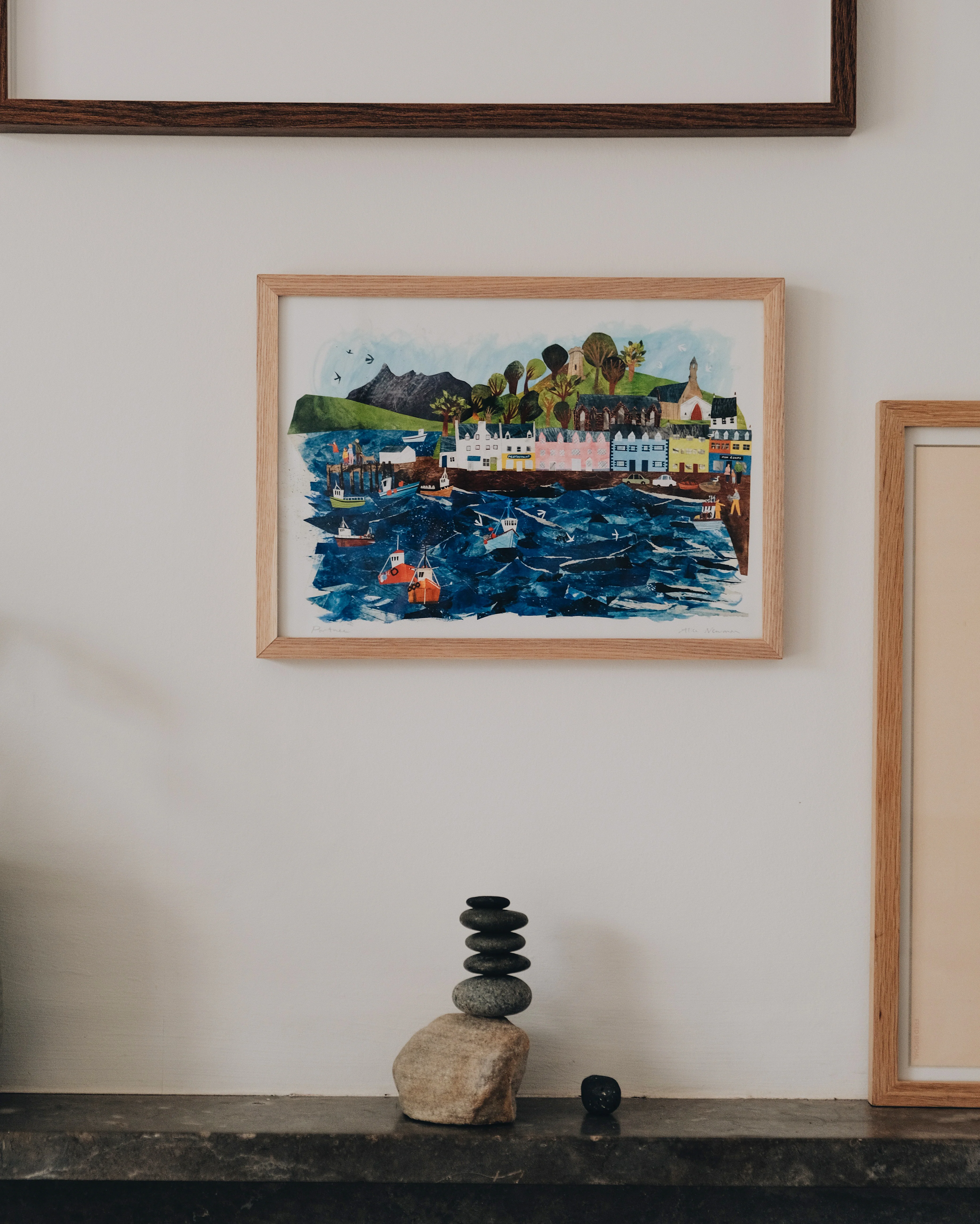 Portree Harbour Giclee A4 Print - Image 3