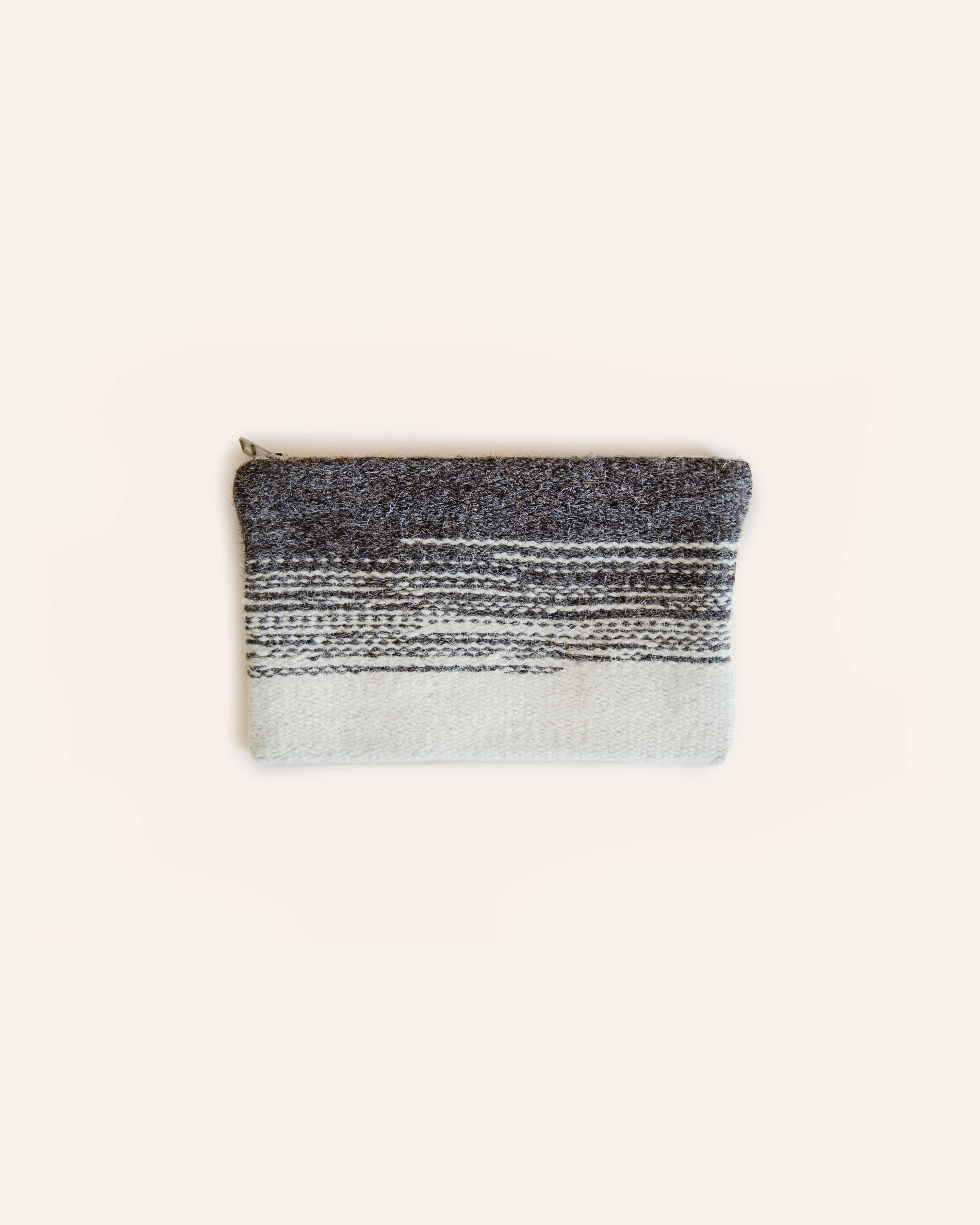 White Woven Wool Purse - Image 3